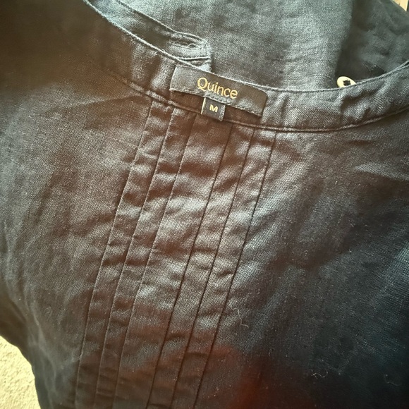 Quince black linen swing dress - Picture 4 of 5